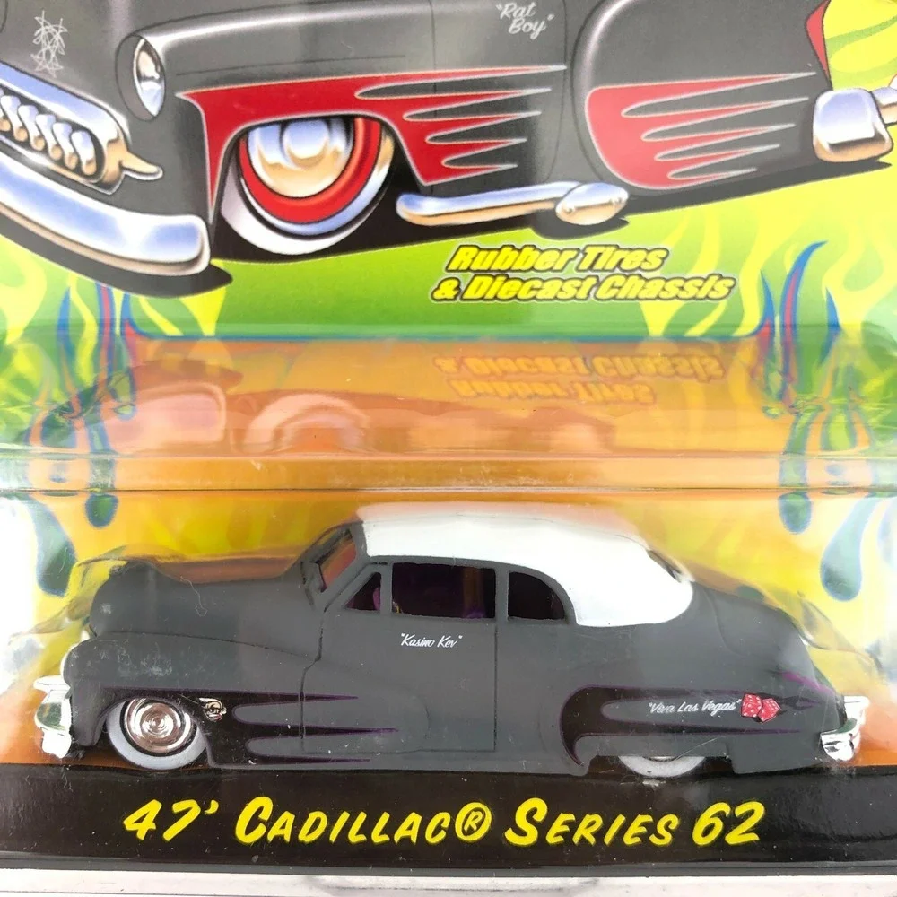 Jada Road Rats 1947 47‎ Cadillac Series 62 Car Gray Die Cast 1/64 Scale